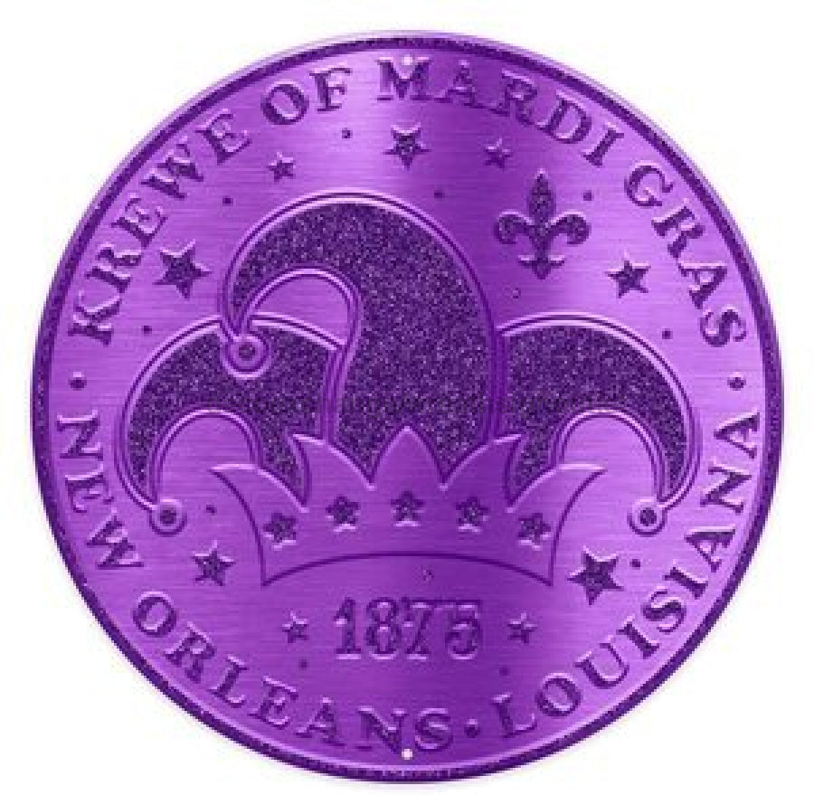 Mardi Gras Wreath Sign
