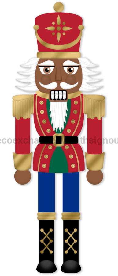 12’’H X 4’’L Traditional Nutcracker Sign Brown/Red/White/Gold MD167002 Sign