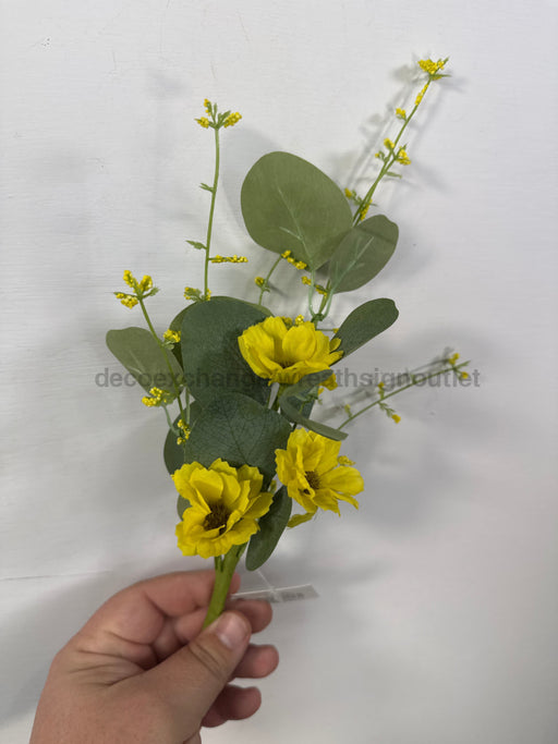 12In Spring Blossoms Pick-Yellow Ip21053 Greenery