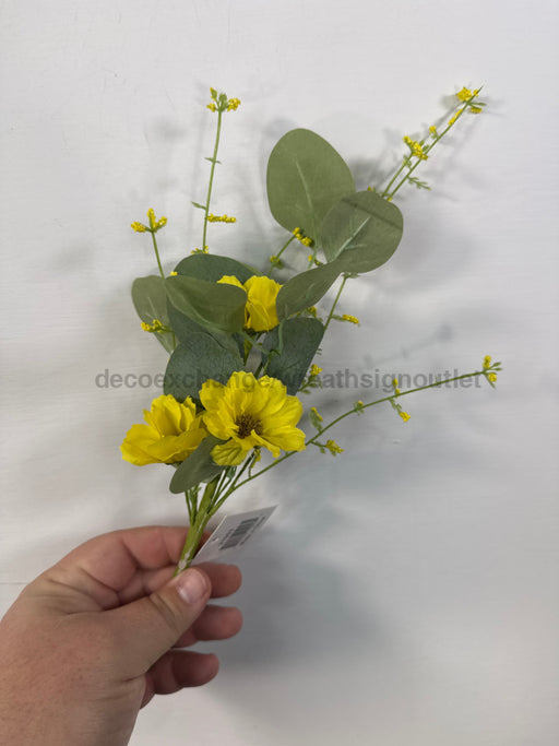 12In Spring Blossoms Pick-Yellow Ip21053 Greenery