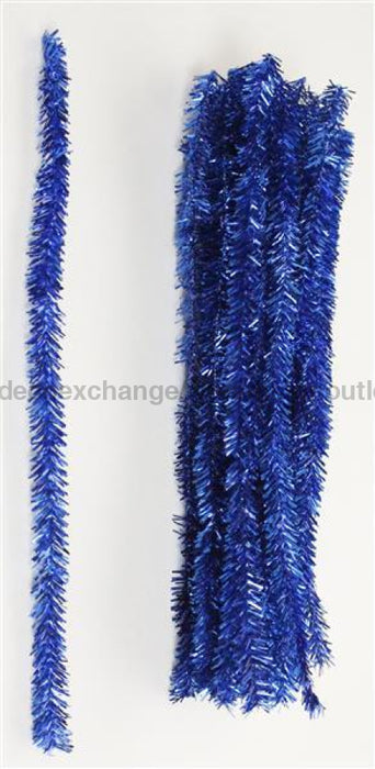 12"L X 20Mm Pencil Tinsel Stem 25Ea/Bg, Met. Royal Blue MA000125 - DecoExchange®