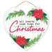 12"Lx11.5"H Mdf Hearts Come Home Sign White/Red/Green AP7246 - DecoExchange