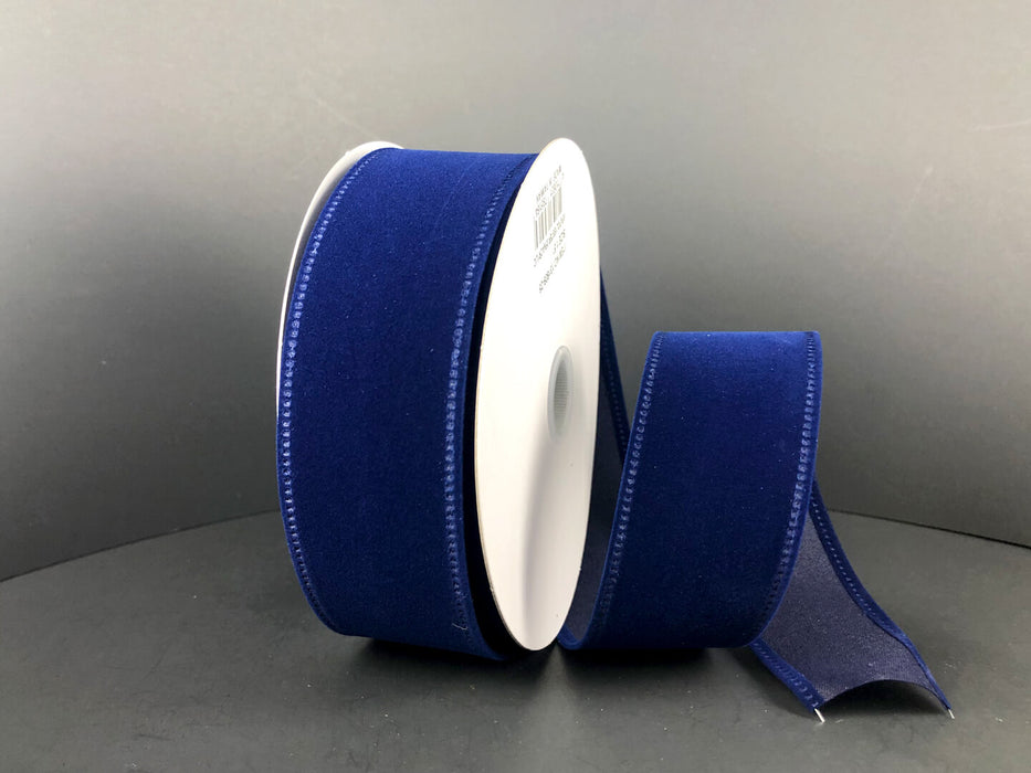 Navy Velvet, 1.5"X10Y 131809-25