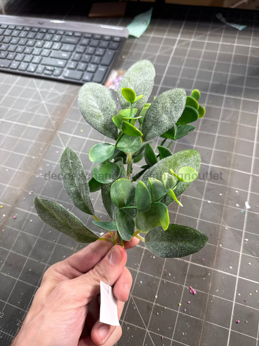 13"L Eucalyptus/Lamb'S Ear Leaf Pick Green FG663109 - DecoExchange
