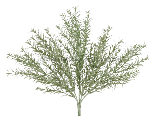 13"L Glitter Rosemary Bush Sage Green XX970442 - DecoExchange