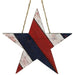 13"L X 12.375"H Diagonal Slat Wood Star Red/White/Blue AW9581 - DecoExchange