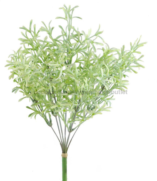 14’’L Faux Tea Leaf Bush X7 Grey Green Fg548542 Greenery