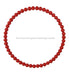 15.5’’Dia Wood Bead Wreath W/25Mm Beads Bright Red MY102824 Base