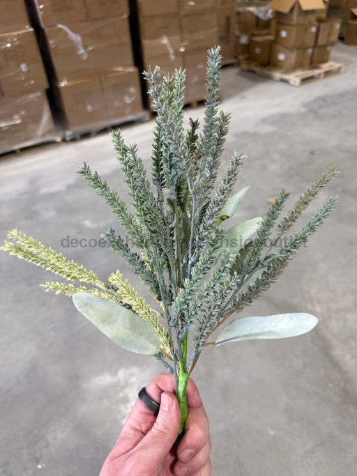 15’’ Oliver Leaf&Wheat Spray Pa252 Green Greenery