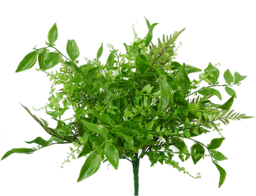 15 Mix Plastic Grass Bush X 9 13356Bu9 Greenery