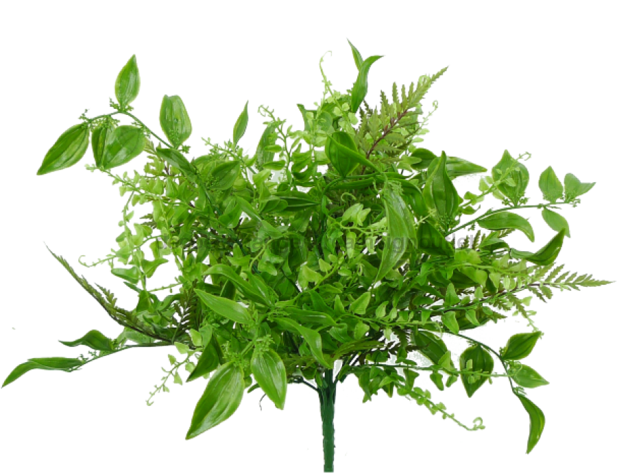 15 Mix Plastic Grass Bush X 9 13356Bu9 Greenery
