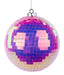 150Mm Irid Mirror Ball Ornament Pink XJ718022 Attachment