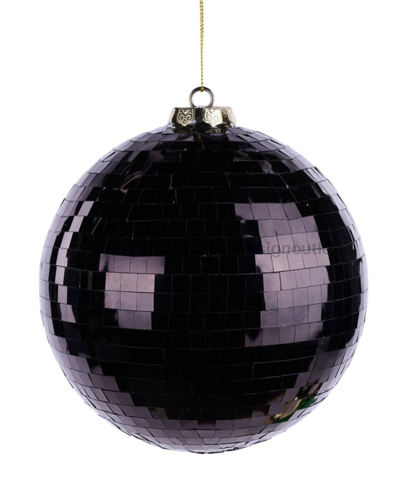 150Mm Mirror Ball Ornament Black XJ717902 Attachment
