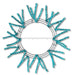 15"Wire,25"Oad-Pencil Work Wreath 18 Ties, Met Turq XX751130 - DecoExchange