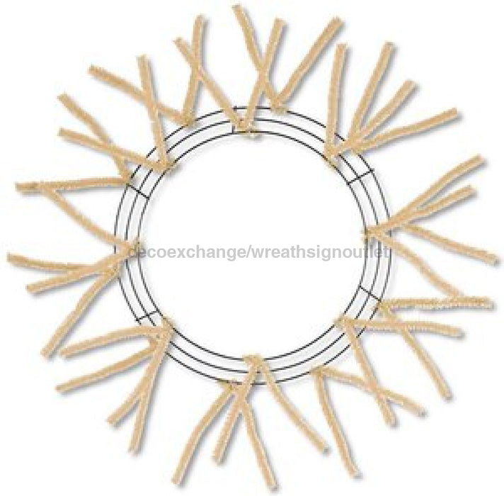 15’Wire 25’Oad - Pencil Work Wreath X18 Burlap Xx7504W4 Base