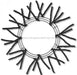 15"Wire,25"Oad-Pencil Work Wreath X18 Ties, Black XX750302 - DecoExchange