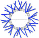 15"Wire,25"Oad-Pencil Work Wreath X18 Ties,Royal Bl XX750425 - DecoExchange