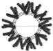 15"Wire, 25"Oad Work Wreath X18 Ties, Black XX748702 - DecoExchange