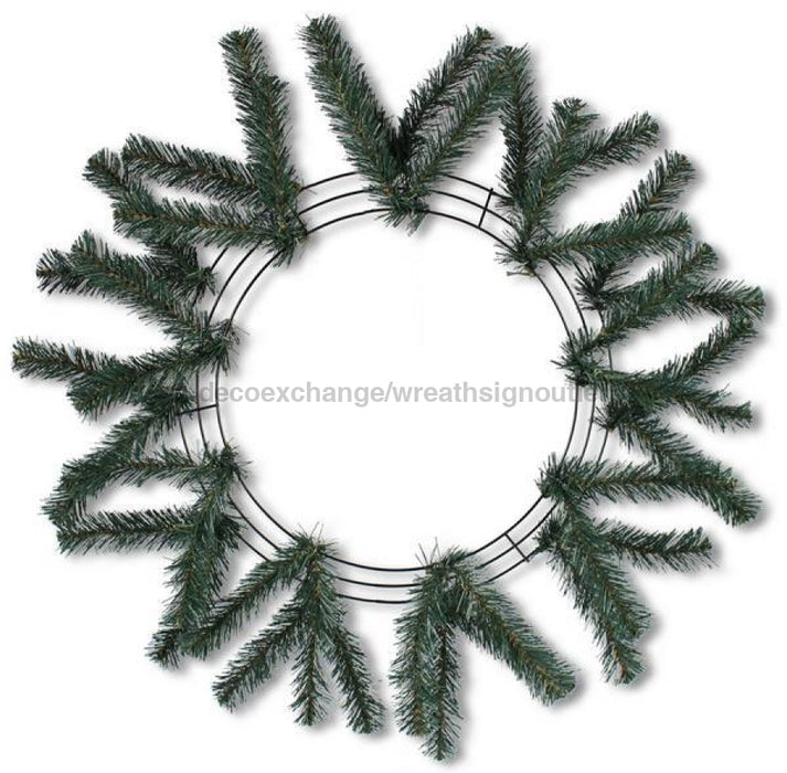 15"Wire, 25"Oad Work Wreath X18 Ties, Tt Green XX748709 - DecoExchange