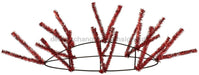 15"Wire,25"Oal-Work Table Rail Piece X11 Ties, Met Red XX747924 - DecoExchange