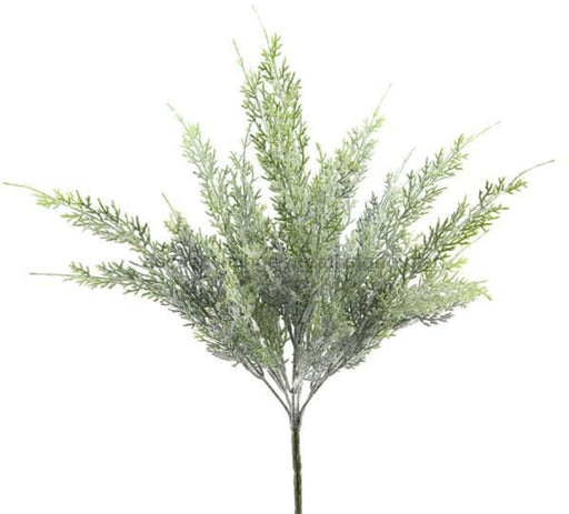 16.5"L Plastic Pine Bush Tt Green/Silver PF1643 - DecoExchange
