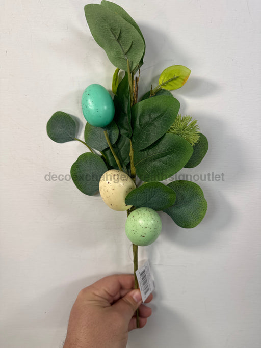 16’’ Egg & Eucalyptus Spray PA1662-BLGN greenery