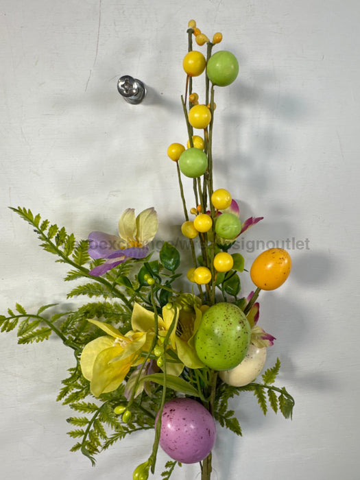 16’’ Egg & Floral Spray PA1702-PKGN pick