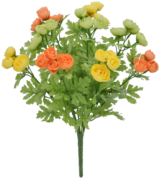 16’’ Mini Ranunculus Bush - 84055-GNYELCOR Greenery