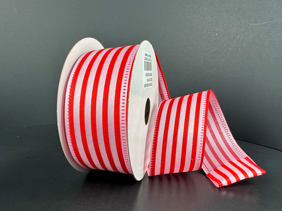 Pnk Stn/Thin Rd Cabana Strp, 1.5"X10Y 16602-09-26 - DecoExchange®