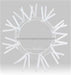 16"Dia Pencil Work Wreath With Candle Plate White, 18 Ties XX782027 - DecoExchange