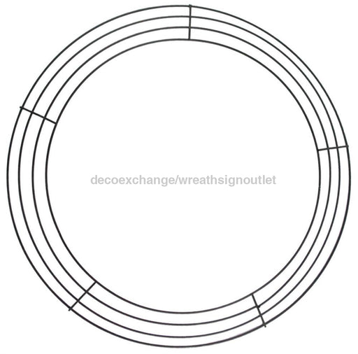 16"Dia Wire Wreath Frame X4 Black MD070302 - DecoExchange