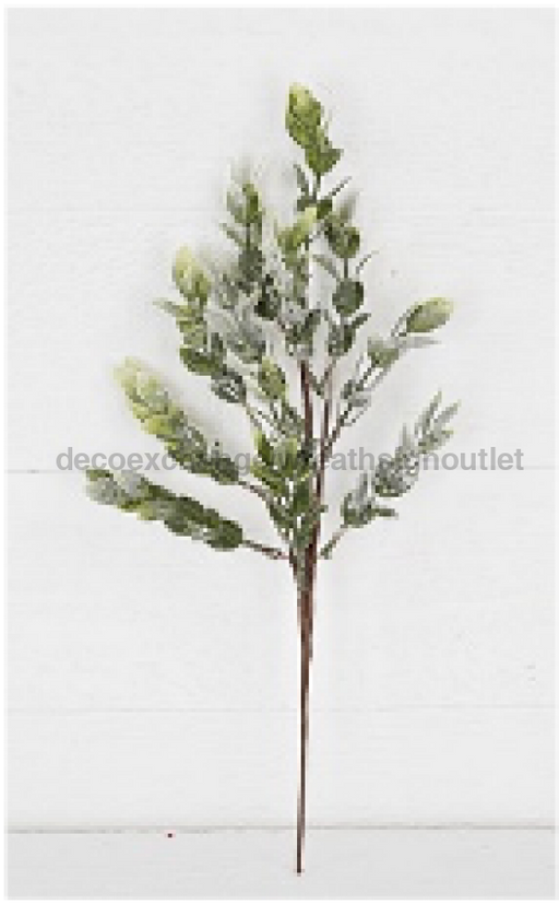 16In Pick-Snowy Boxwood Leaves 29626 Greenery