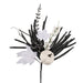 16’’L Pumpkin/Berry/Leaf/Grass Pick Black/White Ha180883