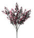 17.25’’L Plastic Leaf Bush X7 Black/Pink Hh129854 Greenery