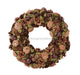 17"Dia Jingle Bell/Pinecone/Moss Wreath Rust/Natural/Green Xx8567 - DecoExchange