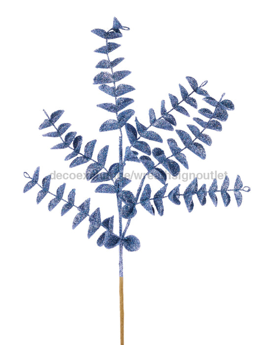 17’’L Glitter Eva Eucalyptus Pick Smoke Blue XS235176 Pick