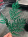 18.5’’L Glitter Fern Leaf Spray Emerald Green Xs244106 Pick