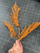 18.5’’L Glitter Fern Leaf Spray Laser Orange Xs244220 Pick