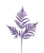 18.5"L Glitter Fern Leaf Spray Purple XS244161 - DecoExchange