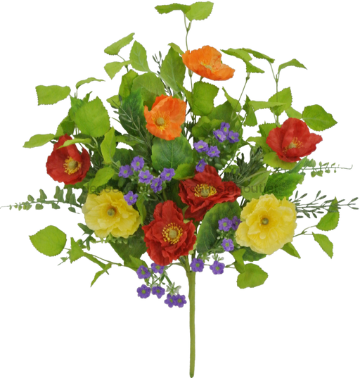 18 In Poppy Bush 62780 Greenery