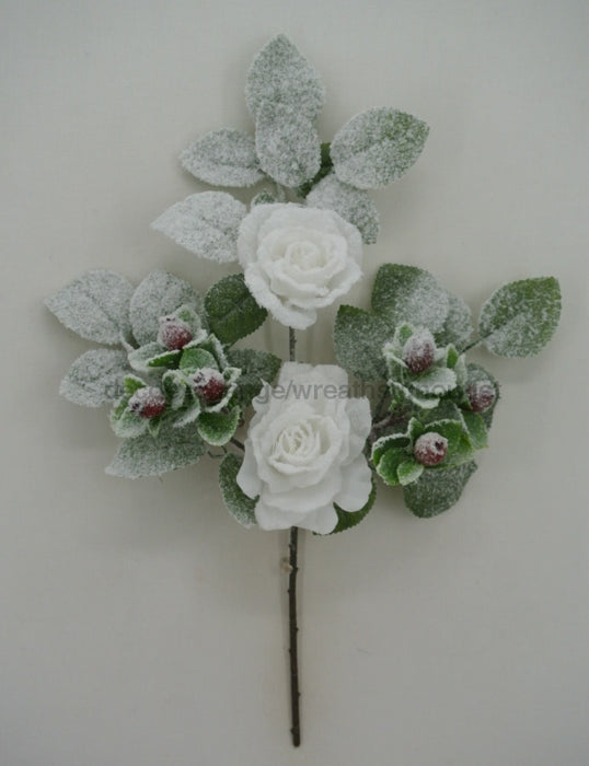 18 In Rose Berry Spray W 83754-Wt - DecoExchange®