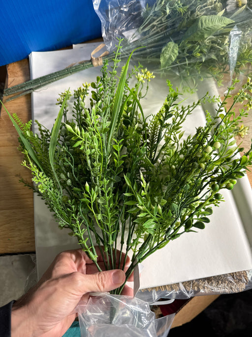 18" Mixed Greenery Bush X 82376 - DecoExchange®