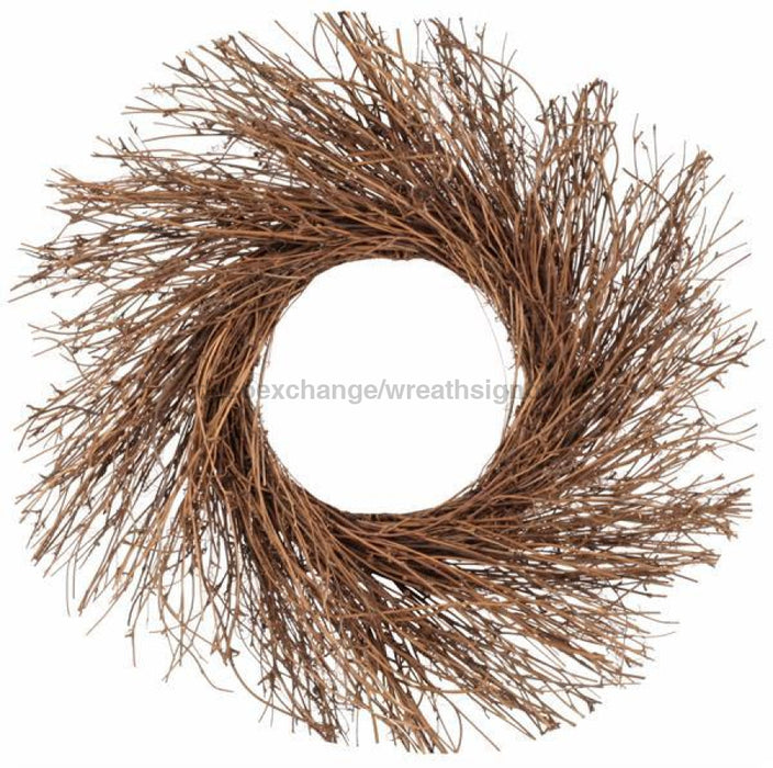 18’Dia Twig Wreath Natural Tg1044 Base