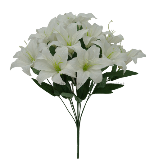 19 In Tiger Lily Bush - 11 Stems 84852-CR Greenery