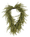 26"L X 17"W Draped Button Fern Wreath Green W/Green Wash FP106352