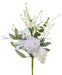 19’’L Rose/Hydrangea Flower Spray White/Cream Fh814792 Greenery