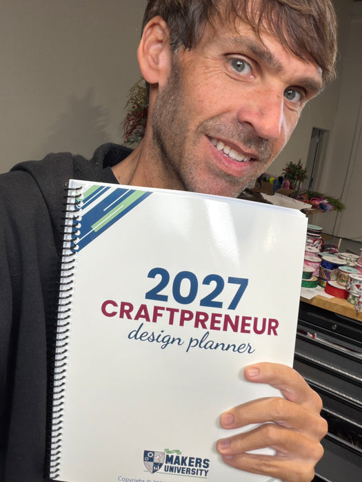 PRINTED COPY - 2027 Craftpreneur Design Planner by Damon Oates