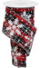 2.5"X10YD Plaid W/SNOWFLAKE Glitter Red/Black/White RGE1292