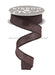 1’’X10Yd Floral/Leaves Brown NR100004 Ribbon