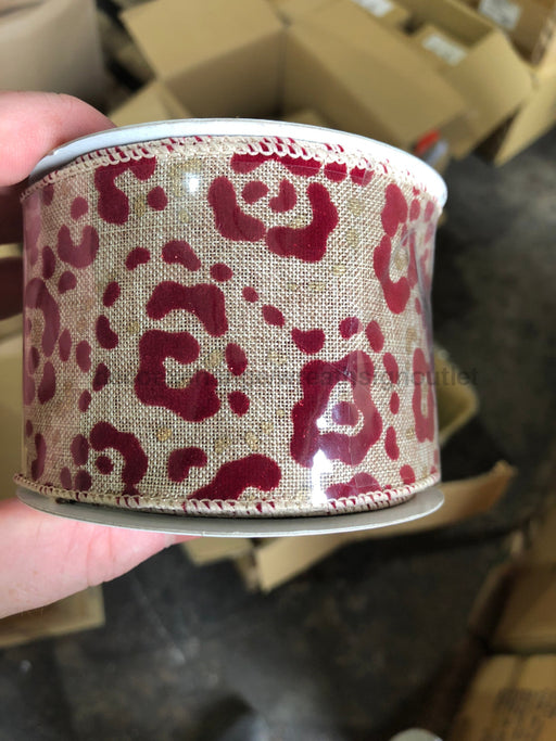 2.5"X10YD ANIMAL PRINT Ribbon RZ0198 - DecoExchange